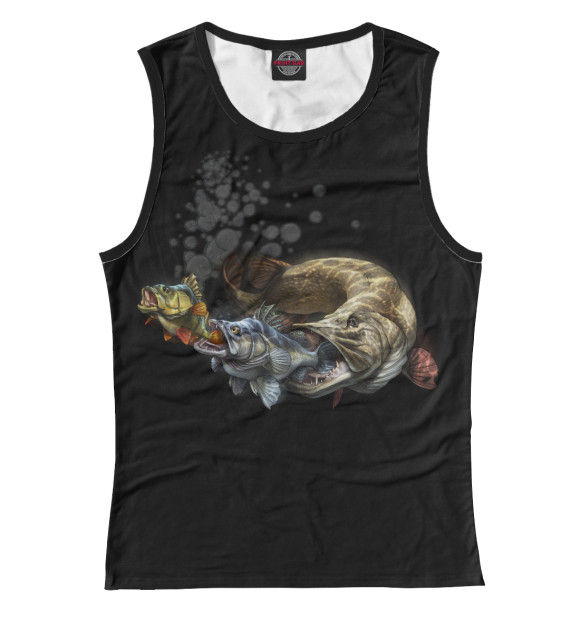 Женская майка с изображением Get Them All цвета Белый