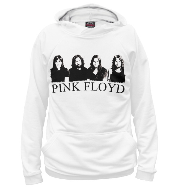 Женское худи с изображением Pink Floyd цвета Белый