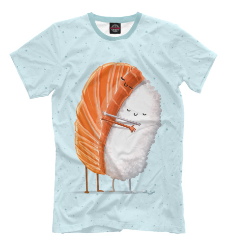 

Футболки Print Bar, Молочно-белый, Суши друзья