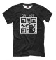 Футболка для мальчиков QR - КОТ black
