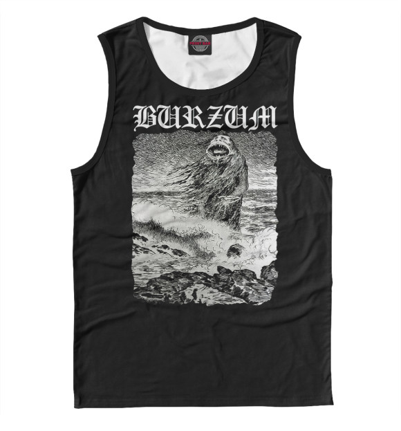 Мужская майка с изображением Burzum цвета Белый