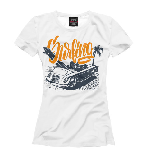 

Футболки Print Bar, Белый, Серфинг Калифорния