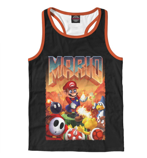 

Майки борцовки Print Bar, Белый, Mario Doom