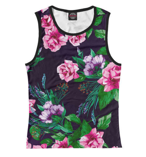 

Майки Print Bar, Белый, Цветы