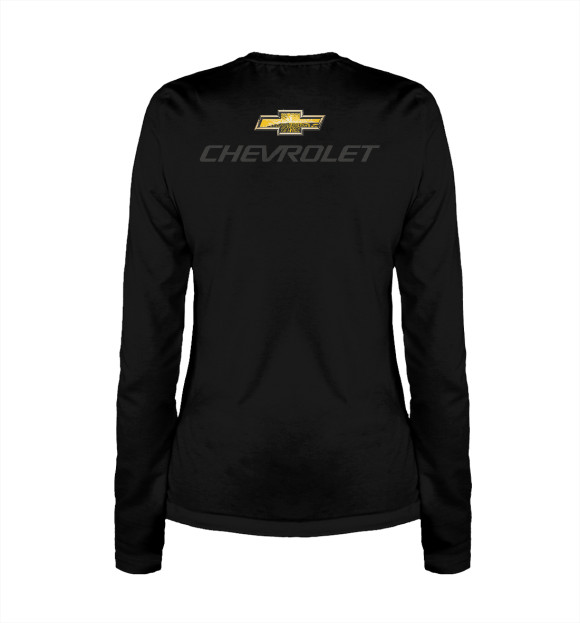 Женский лонгслив с изображением Chevrolet цвета Белый