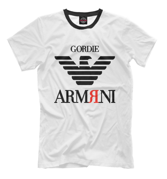 Мужская футболка с изображением Гордые Армяне цвета Молочно-белый