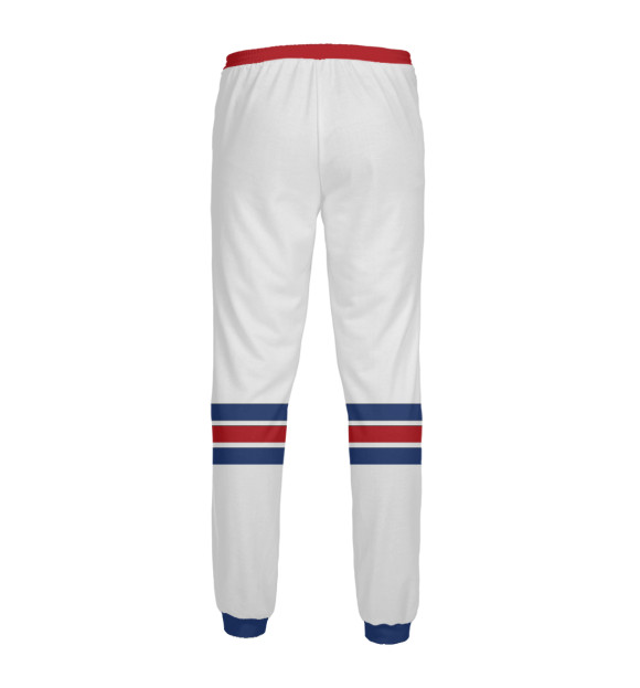 Мужские спортивные штаны с изображением Нью-Йорк Рейнджерс (форма) цвета Белый