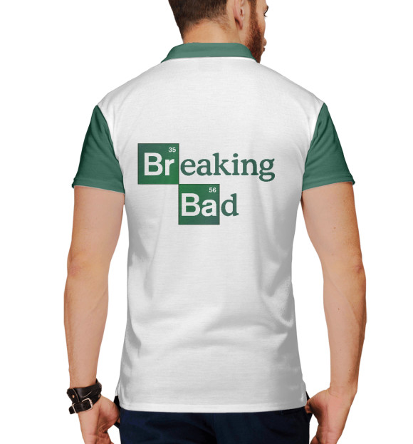 Мужское поло с изображением Breaking bad цвета Белый