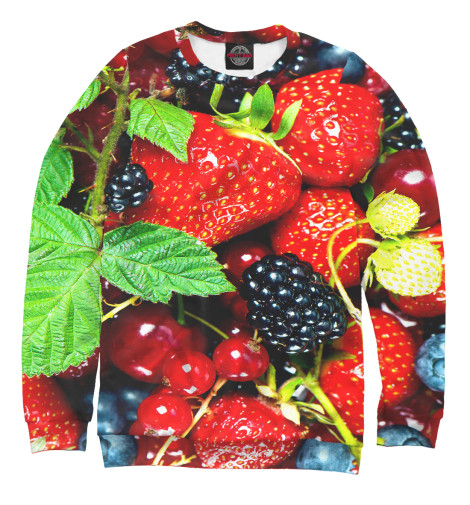 

Свитшоты Print Bar, Белый, Ягодки