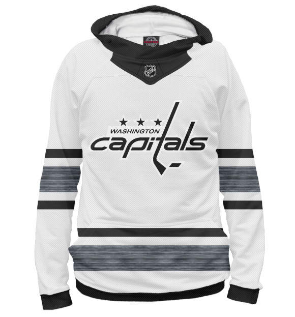 Женское худи с изображением Washington Capitals Форма Бонусная 2019 цвета Белый