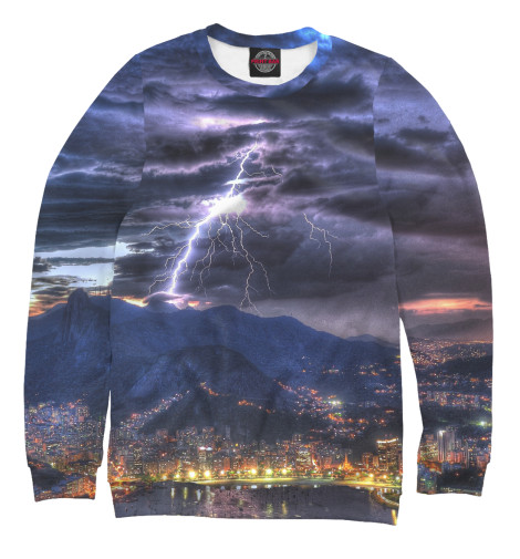 

Свитшоты Print Bar, Белый, Молния