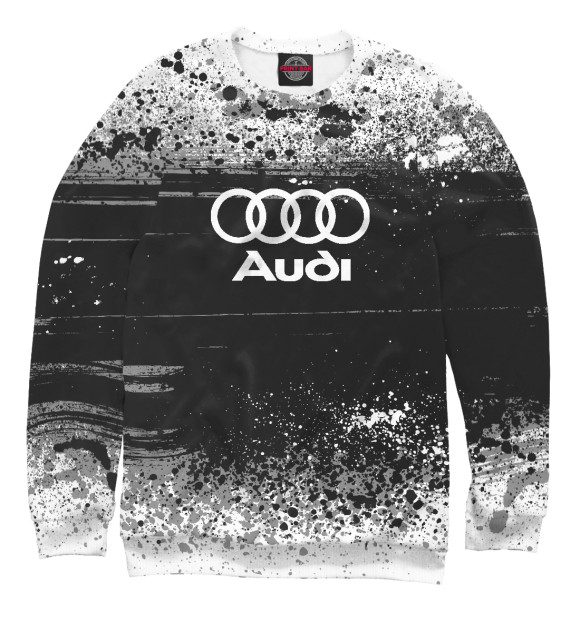 Свитшот для девочек с изображением Audi sport цвета Белый