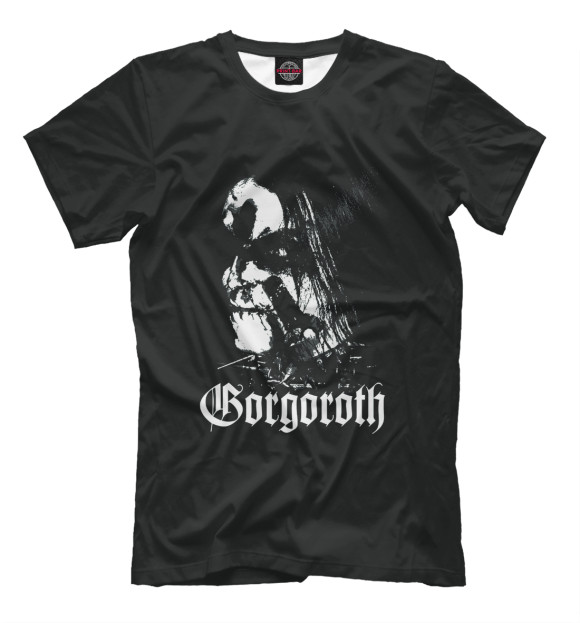 Мужская футболка с изображением Gorgoroth цвета Черный