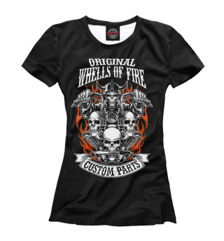 Женская футболка Whells of fire