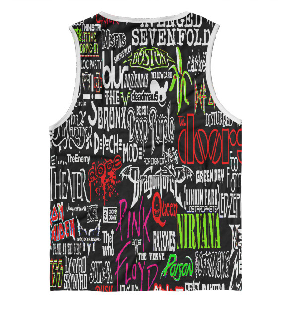 Майка для мальчика с изображением рок музыка цвета Белый