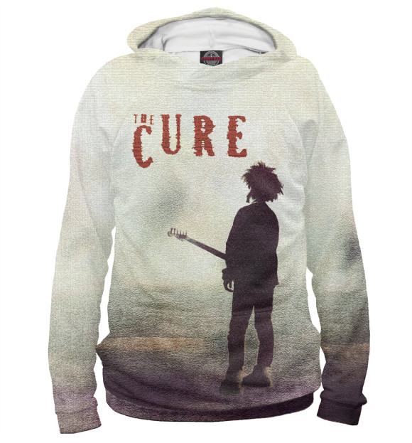 Женское худи с изображением THE CURE цвета Белый