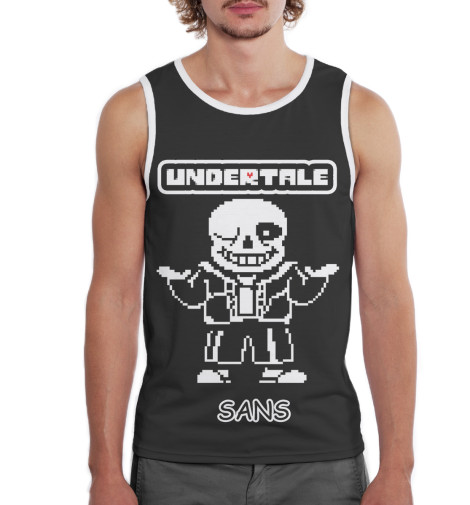 

Майки Print Bar, Белый, Undertale