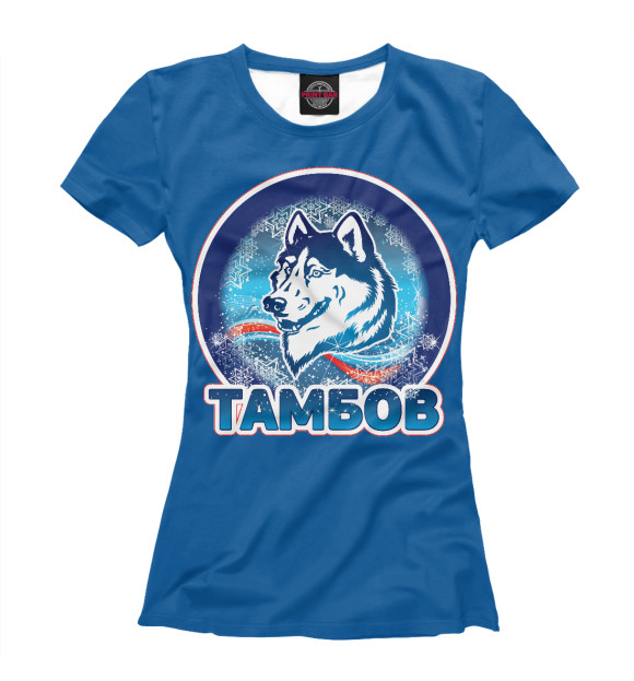 Женская футболка с изображением ТАМБОВ цвета Белый