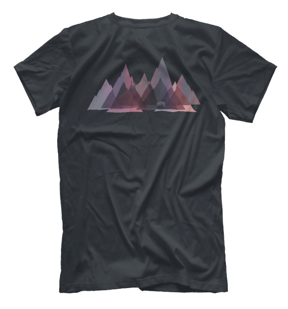 Футболка для мальчиков с изображением Mountains цвета Белый