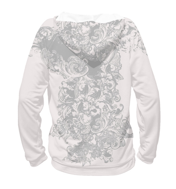 Женское худи с изображением Зевс цвета Белый