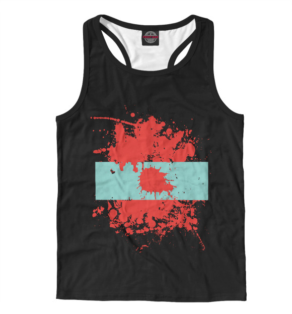 Мужская майка-борцовка с изображением Dexter Blood цвета Белый