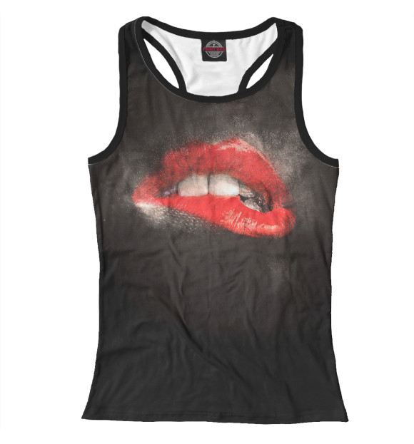 Женская майка-борцовка с изображением Slips цвета Белый