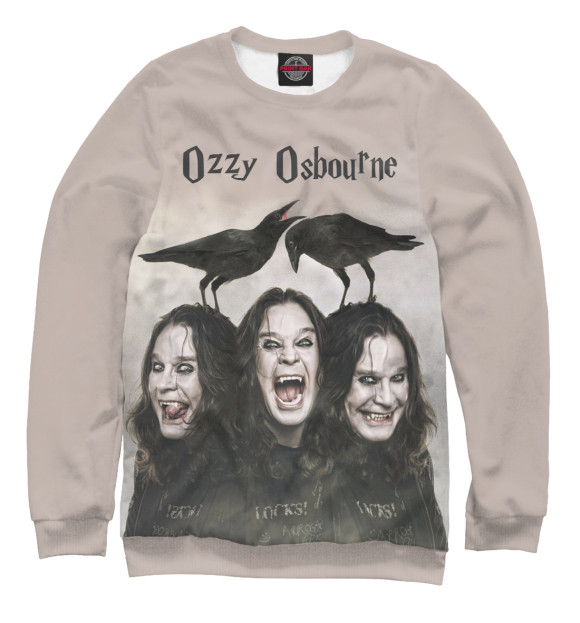 Свитшот для девочек с изображением Ozzy Osbourne цвета Белый