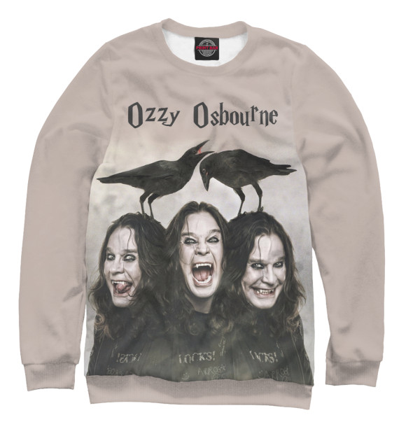 Свитшот для мальчиков с изображением Ozzy Osbourne цвета Белый