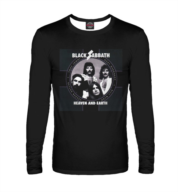 Мужской лонгслив с изображением Black Sabbath цвета Белый
