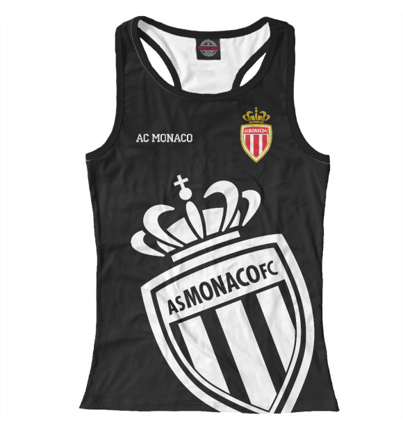 Женская майка-борцовка с изображением Monaco цвета Белый