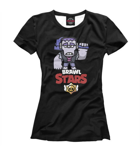 Футболка для девочек с изображением Brawl Stars Frank цвета Белый
