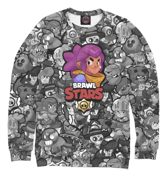 Женский свитшот с изображением Brawl Stars: Jessie цвета Белый
