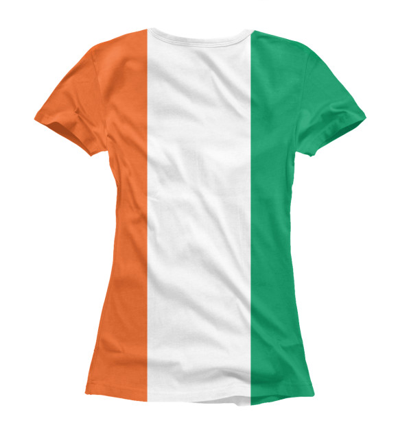 Футболка для девочек с изображением Ирландия, Roller Derby цвета Белый