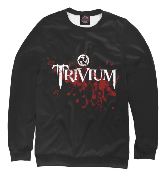 Женский свитшот с изображением Trivium цвета Белый