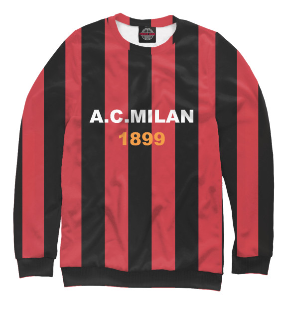 Мужской свитшот с изображением A.C.Milan 1899 цвета Белый