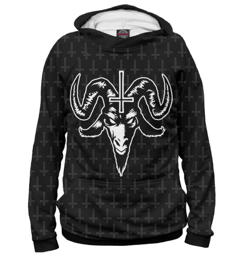 

Худи Print Bar, Белый, Satanic Goat