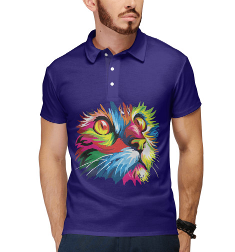 

Поло Print Bar, Белый, Кыся