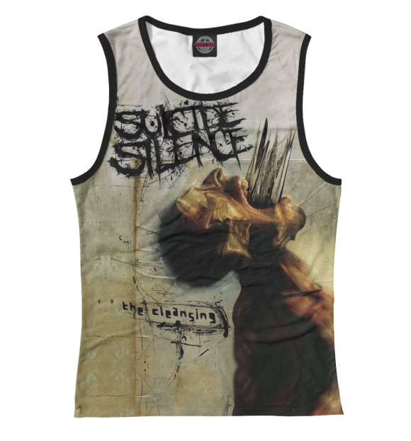 Майка для девочки с изображением Suicide Silence цвета Белый