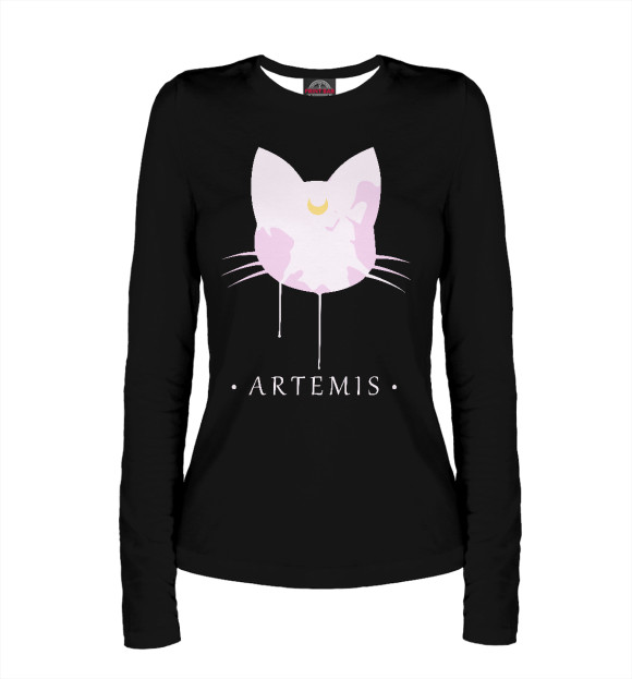 Женский лонгслив с изображением Artemis цвета Белый