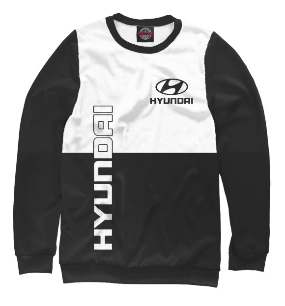 Свитшот для мальчиков с изображением Hyundai цвета Белый