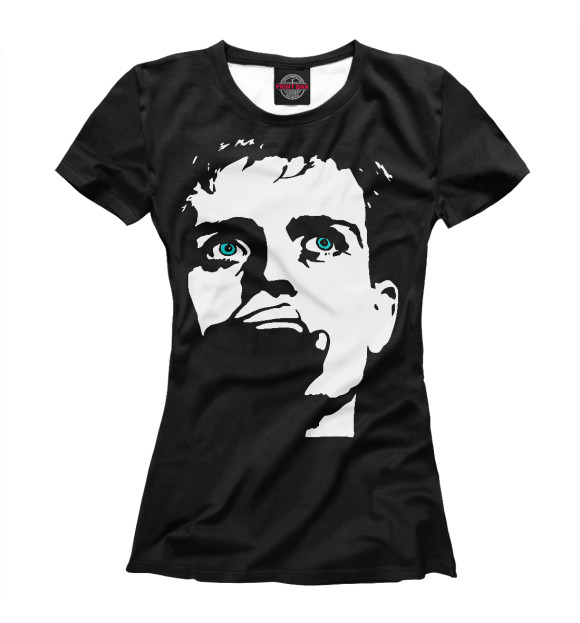 Футболка для девочек с изображением Ian Curtis цвета Белый