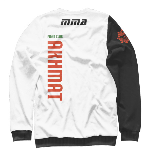 Свитшот для девочек с изображением Akhmat MMA цвета Белый