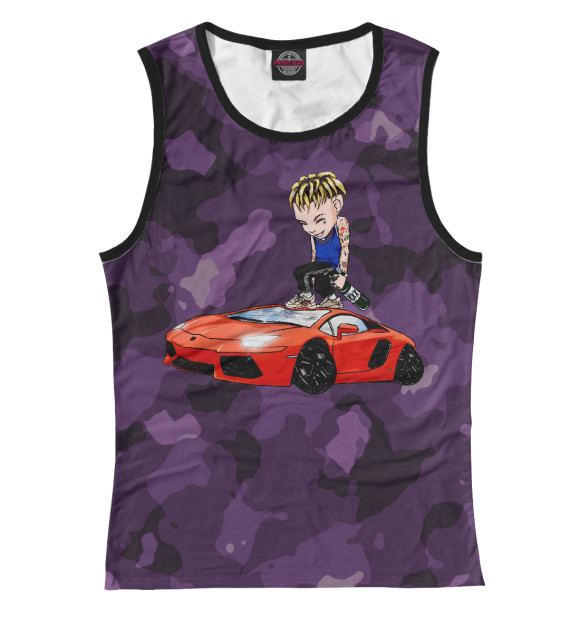 Майка для девочки с изображением Элджей Сузуки цвета Белый