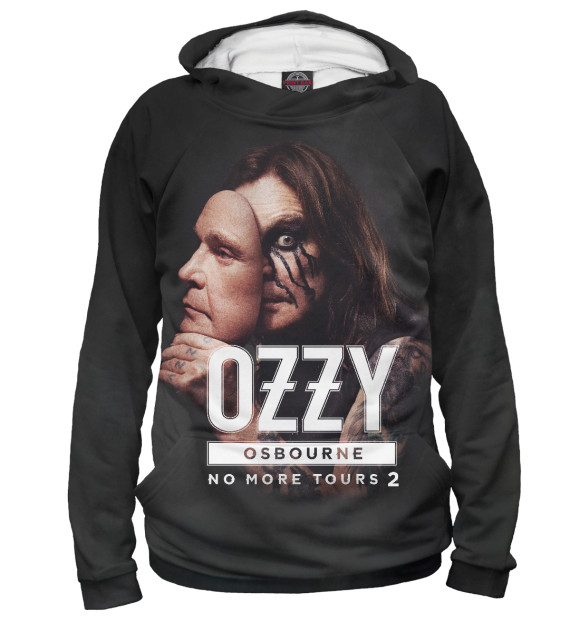 Женское худи с изображением Ozzy Osbourne цвета Белый
