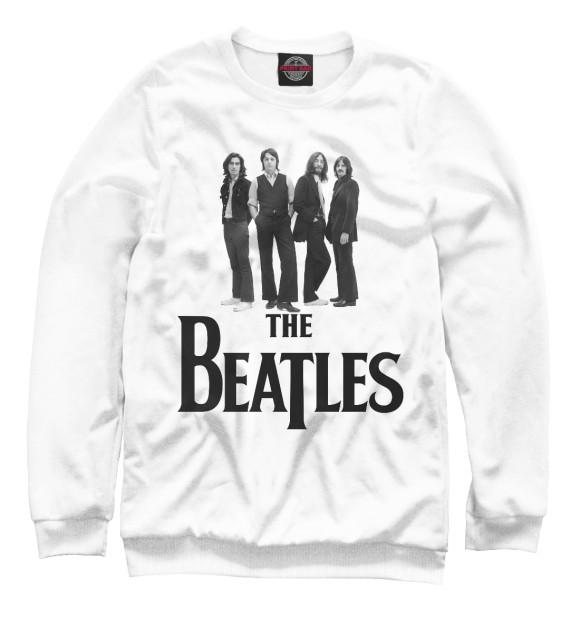 Женский свитшот с изображением The Beatles цвета Белый