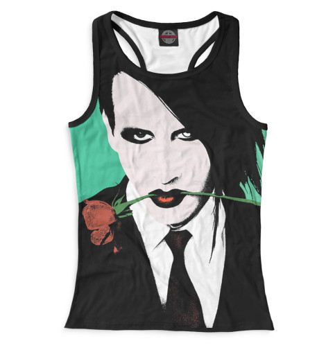 

Майки борцовки Print Bar, Белый, Marilyn Manson