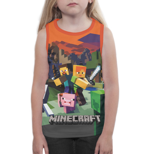 

Майки Print Bar, Белый, Minecraft