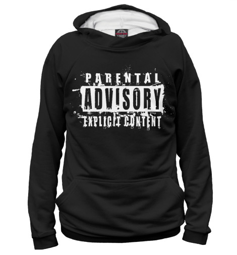 

Худи Print Bar, Белый, Parental Advisory