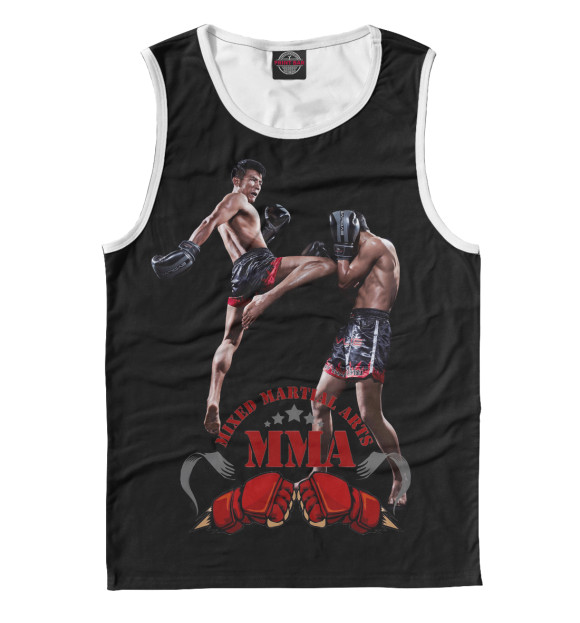 Майка для мальчика с изображением MMA цвета Белый