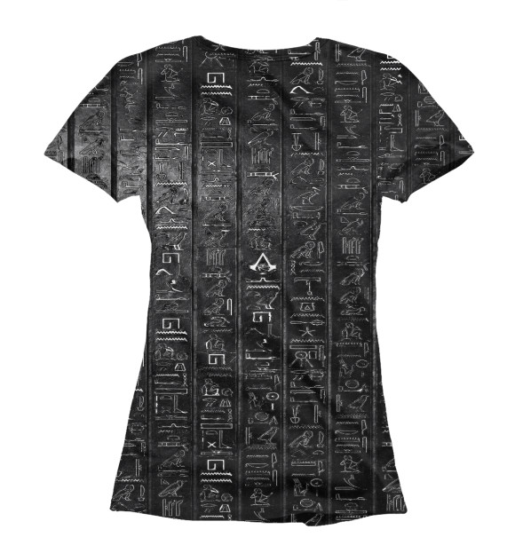 Женская футболка с изображением Assassins  creed истоки цвета Белый